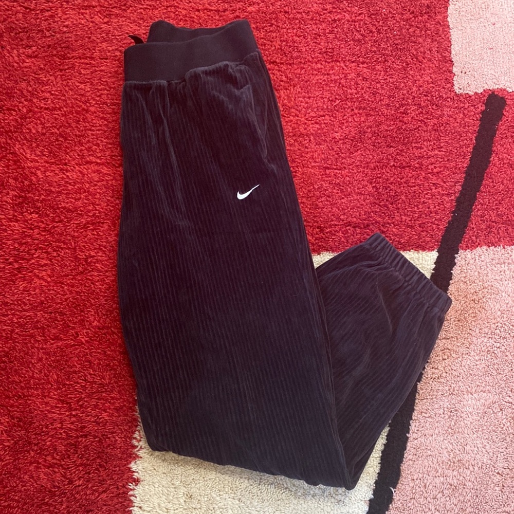 Nike suede sweatpants